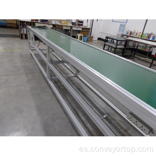 Venta al por mayor de Green PVC Belt Conveyor Line